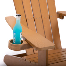 Görseli Galeri görüntüleyiciye yükleyin, TALE Adirondack Chair Backyard Outdoor Furniture Painted Seating With Cup Holder All-Weather And Fade-Resistant Plastic Wood Ban Amazon

