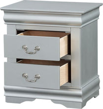 Load image into Gallery viewer, Louis Philippe Nightstand in Platinum 26733
