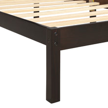 Görseli Galeri görüntüleyiciye yükleyin, Platform Bed Frame with Headboard , Wood Slat Support , No Box Spring Needed ,Twin,Espresso
