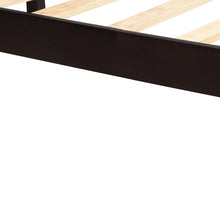 Загрузить изображение в средство просмотра галереи, Platform Bed Frame with Headboard , Wood Slat Support , No Box Spring Needed ,Twin,Espresso
