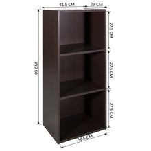 Charger l&#39;image dans la galerie, full wooden standard bookcase 3 layers
