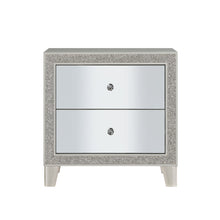Charger l&#39;image dans la galerie, Sliverfluff Nightstand, Mirrored  Champagne Finish BD00243
