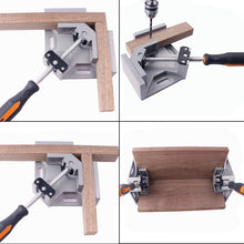 Load image into Gallery viewer, EASY-Aluminum Single Handle 90 Degree Right Angle Clamp Angle Clamp Woodworking Frame Clip Right Angle Folder Tool
