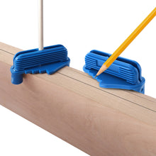 Load image into Gallery viewer, Center Finder Line Scriber Marking Gauge Center Offset Scribe For Woodworking Tools Contour Gauge Fits Standard Wooden Pencils
