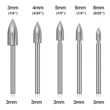Load image into Gallery viewer, Wood Carving &amp; Engraving Drill Bit Set
