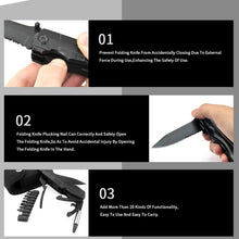 Carica l&#39;immagine nel visualizzatore di Gallery, Woodworking 10 IN 1 Portable Folding Hand Tool Sets Pliers Opener Knife Clamp Screwdriver Tool Bag Repair Multi-tool for Home
