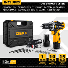 Load image into Gallery viewer, Cordless Drill Electric Screwdriver 12/16/20V MAX
