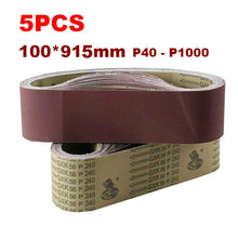 Load image into Gallery viewer, Sanding Belts 915*100mm 5Pcs 40-1000grit
