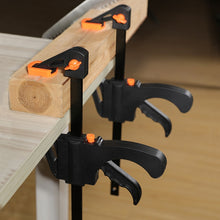 Charger l&#39;image dans la galerie, DTBD 4 Inch 2/3/4/5/10Pcs Woodworking Work Bar F Clamp Clip Set Hard Grip Quick Ratchet Release DIY Carpentry Hand Tool Gadget
