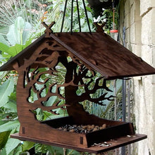 Charger l&#39;image dans la galerie, Wooden Bird Feeder Birdhouse
