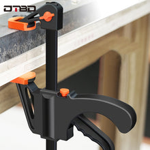 Load image into Gallery viewer, DTBD Spreader Work Bar Clamp F Clamp Gadget Tool DIY Hand Speed Squeeze Quick Ratchet Release Clip Kit 4 Inch Wood Working
