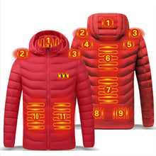 Charger l&#39;image dans la galerie, NWE Men Winter Warm USB Heating Jackets
