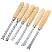 Load image into Gallery viewer, Manual Wood Carving Hand Chisel Tool Set 6pcs
