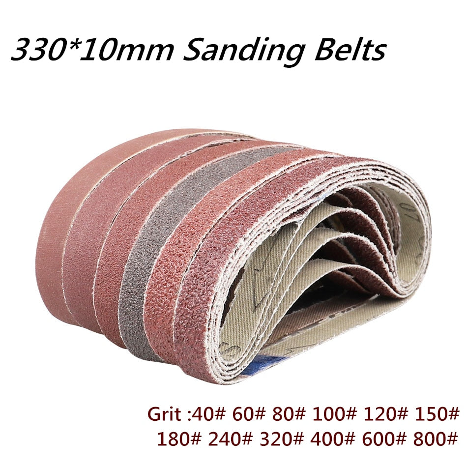 Sanding Belts 40-800 10 pcs/set 330*10mm