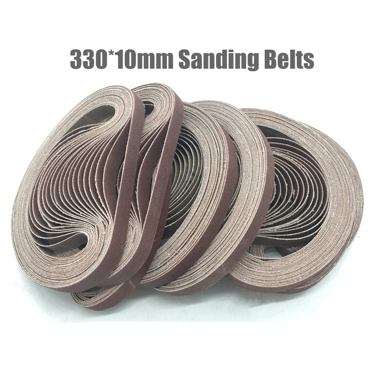 Sanding Belts 10PCS 330*10mm 40-1000Grit Abrasive
