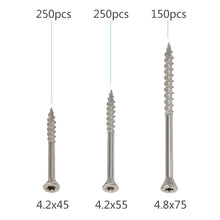 Load image into Gallery viewer, Torx Slot Star Drive Type 17 Stainless Steel Wood Deck Screws
