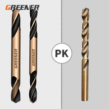 Charger l&#39;image dans la galerie, GREENER Auger Bit Double-headed Double-edged Metal Stainless Steel With Cobalt Ultrahard Drill Iron Drilling 3.0-6.0mm Drill Bit
