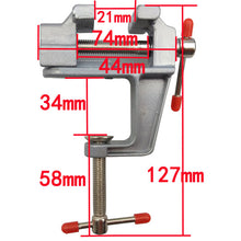 Charger l&#39;image dans la galerie, MINI 1PC 35MM Aluminium Alloy Table Bench Clamp Vise Mini Bench Vise Table Screw Vise for DIY Craft Mold Fixed Repair Tool

