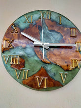 Загрузить изображение в средство просмотра галереи, Epoxy clock, Resin clock, Clock for wall, Epoxy Wall Clock, Resin Wall Clock, Wooden Wall Clock
