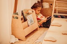 Загрузить изображение в средство просмотра галереи, Montessori bookshelf - Montessori furniture, Wood Toddler Bookcase, Shelf for kids, Modern bookshelf, Nursery wood decor
