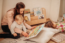 Загрузить изображение в средство просмотра галереи, Montessori bookshelf - Montessori furniture, Wood Toddler Bookcase, Shelf for kids, Modern bookshelf, Nursery wood decor
