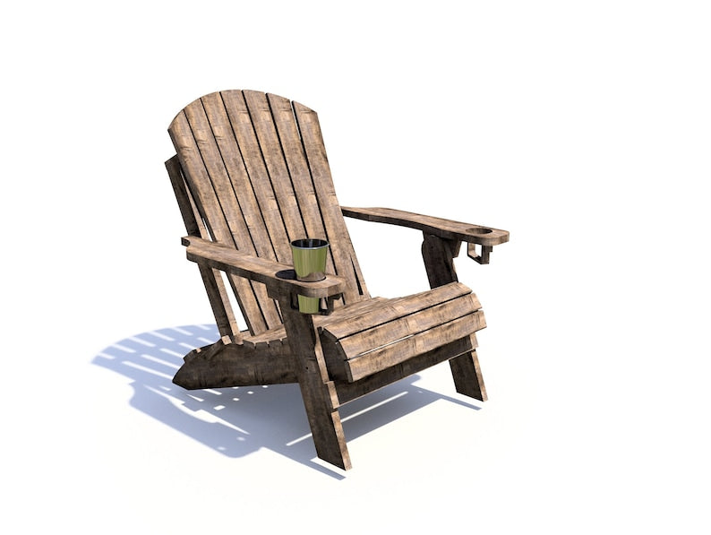 Folding Adirondack Chair Plans / woodworking plans  / Project woodworking / pdf